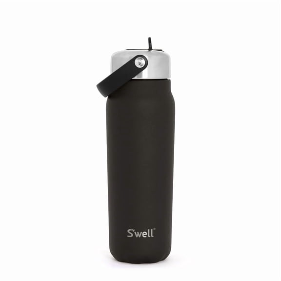 S'well Explorer Wide Mouth 24 oz Black Stainless Steel Water Bottles