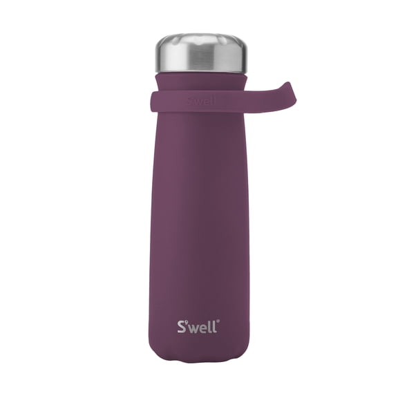 S'well 24 oz Traveler Plum Stainless Water Bottles with Handle Purple