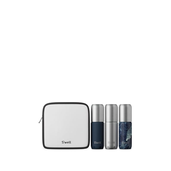 S'well 3.4 oz Refillable Travel Bottles, Azurite