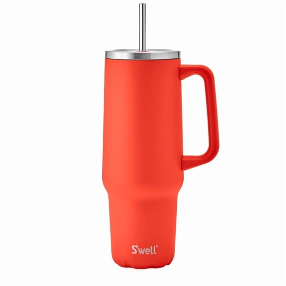 S'well 40 oz Orange Insulated Stainless Steel Tumblers, Radiant Coral