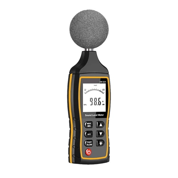 SW 523 524 Sound Level Meter 30 to 130 dB Detector Digital Professional Decibelimeter Noise Level Decibel Meter