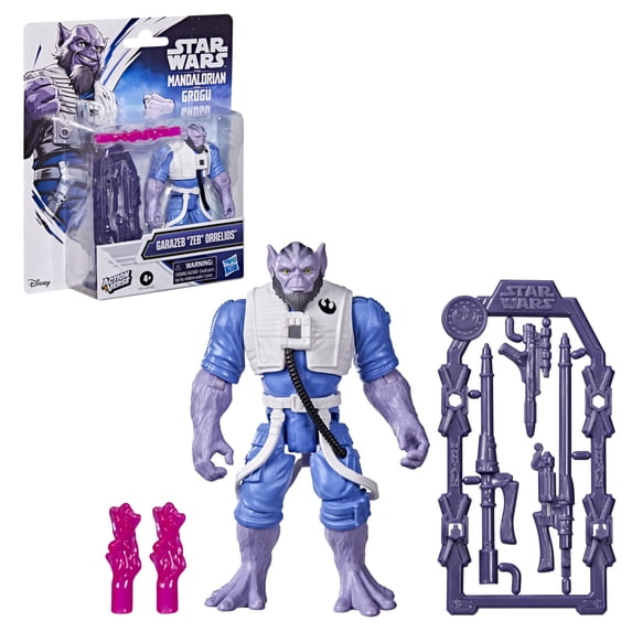 Star Wars ActionVerse Zeb Orrelios Action Figure & Accessories, Star Wars Toys (4.5")