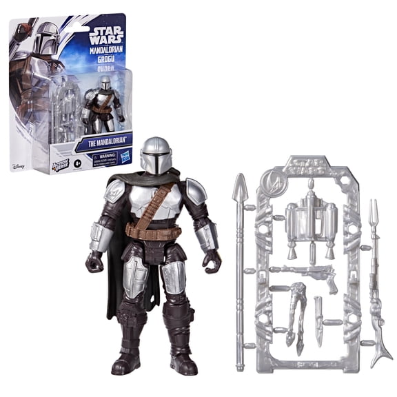 Star Wars ActionVerse The Mandalorian Action Figure & Accessories, Star Wars Toys (4.5")