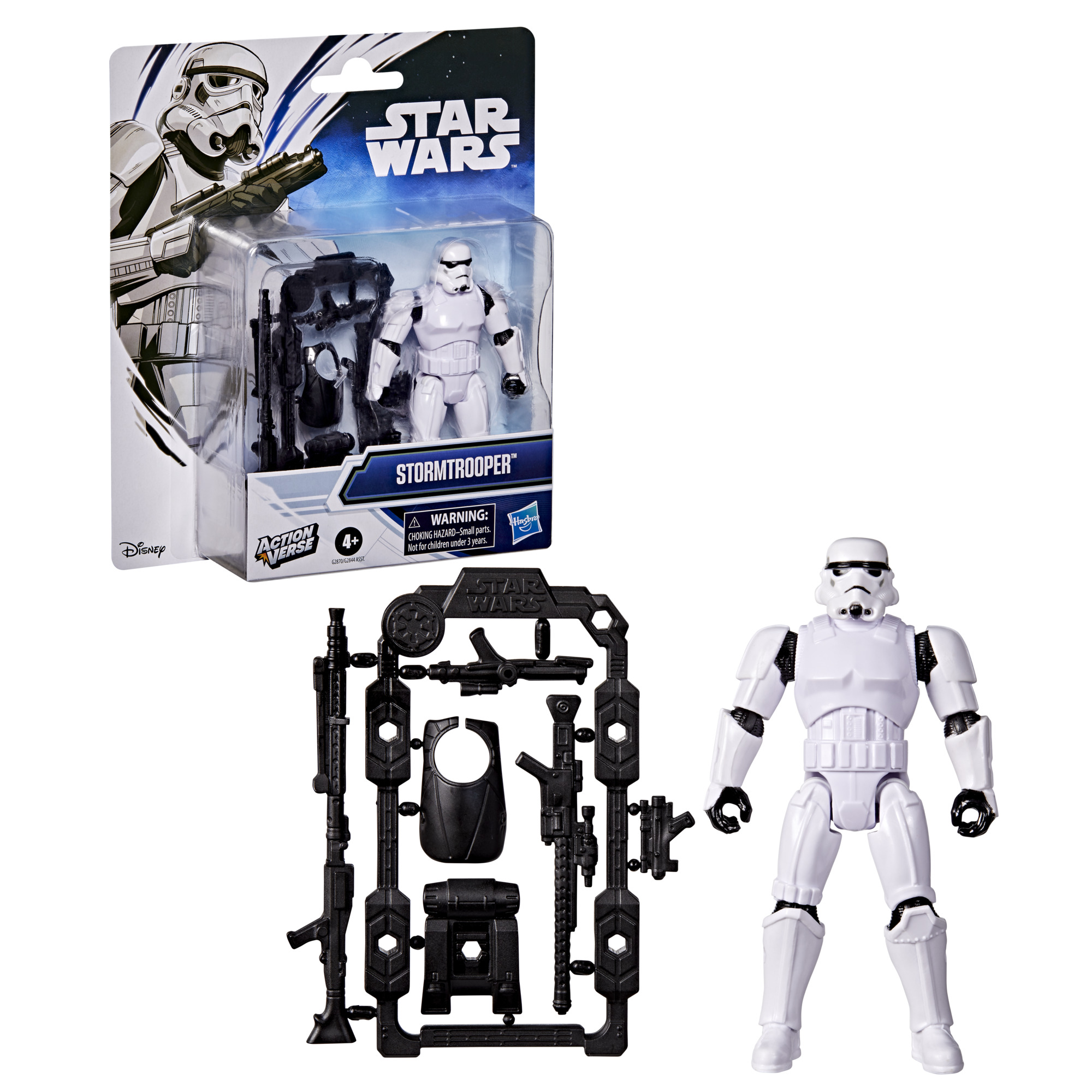 Star Wars ActionVerse Stormtrooper Figura de Acción y Accesorios, Juguetes de Star Wars (4.5 Pulgadas)
