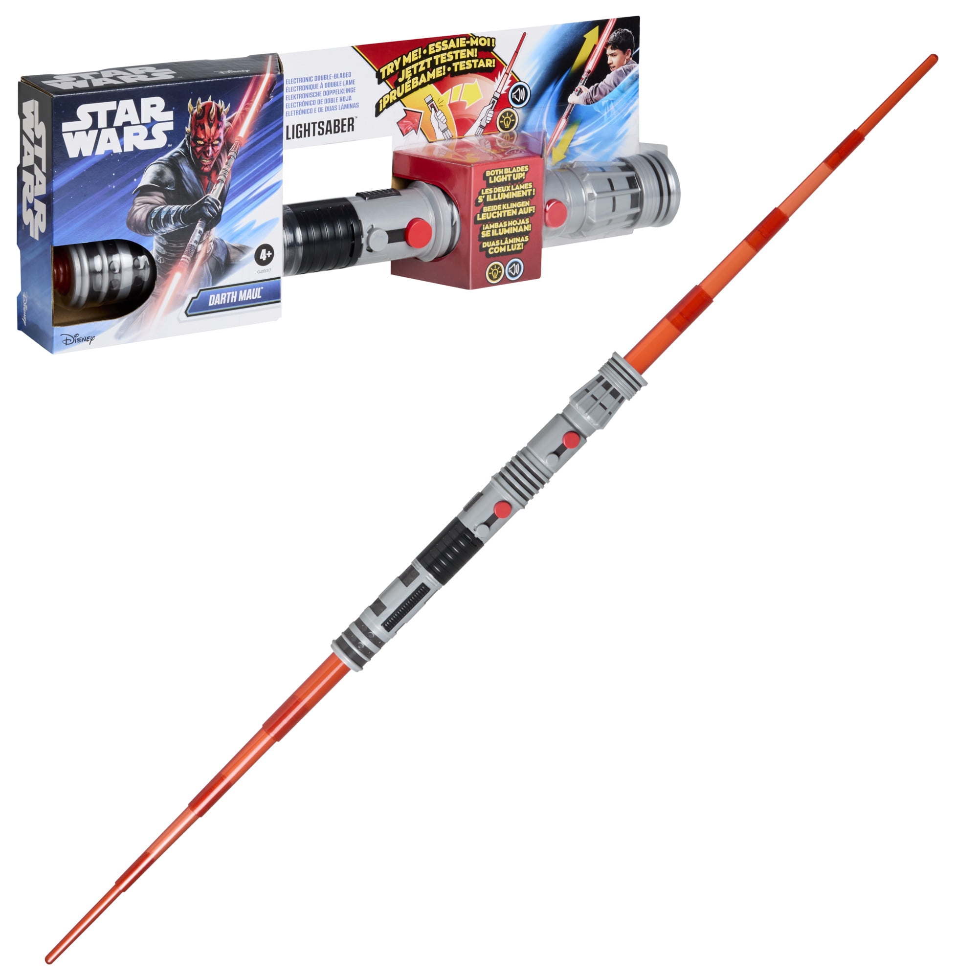 Star Wars Darth Maul Electronic Double-Bladed Lightsaber, Star Wars Toys