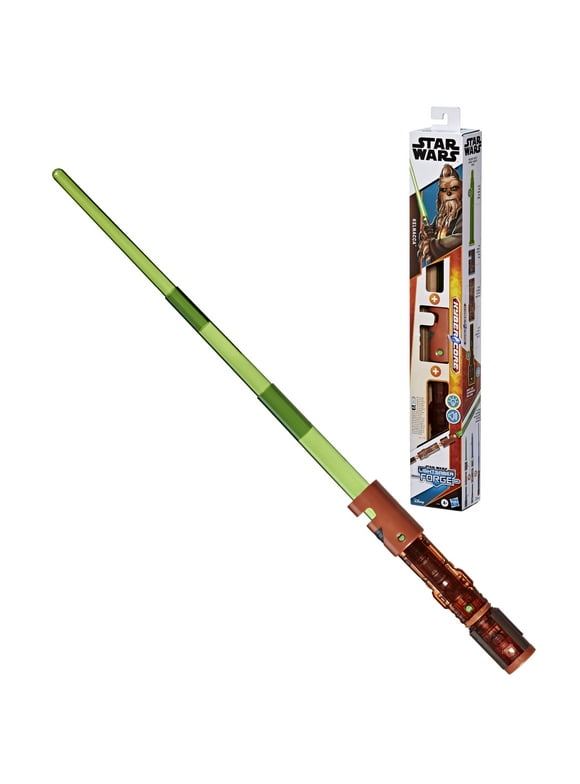 Star Wars Lightsaber Forge Kyber Core Kelnacca, Green Customizable Electronic Lightsaber, Christmas Gifts for Kids