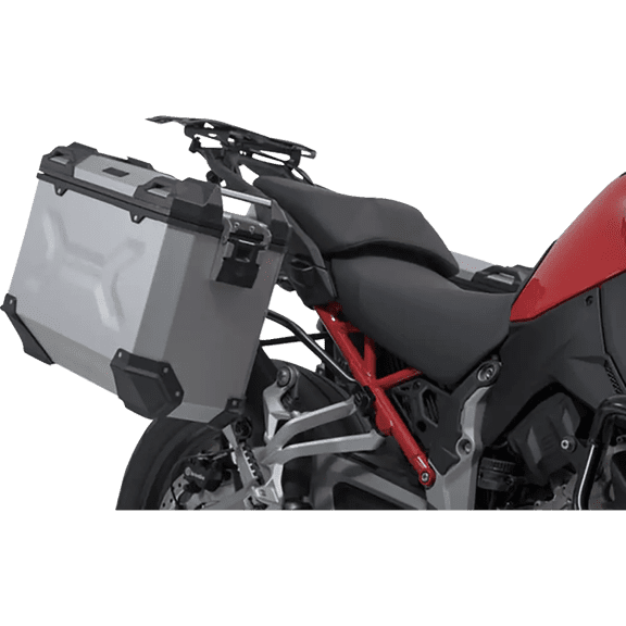 SW-MOTECH TRAX ADV Aluminum Case System - Silver - Ducati Multistrada V4 '21-'24 KFT.22.822.70200/S