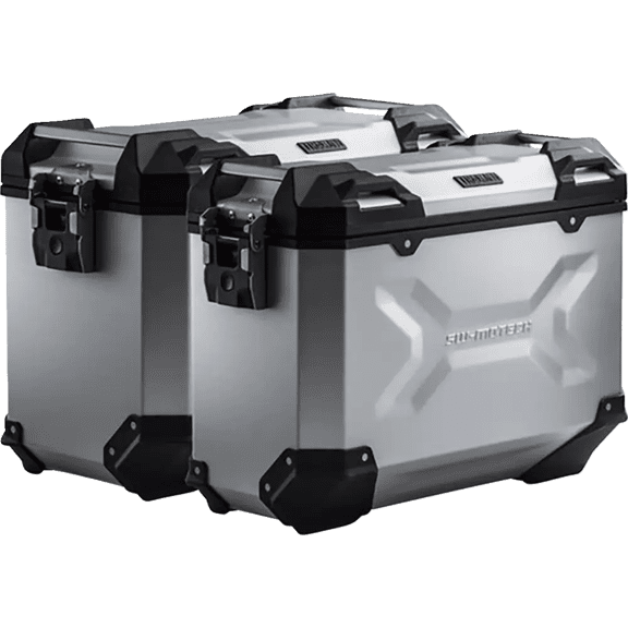 SW-MOTECH TRAX ADV Aluminum Case System - Silver - Honda Africa Twin '16-'17 KFT.01.622.70001/S