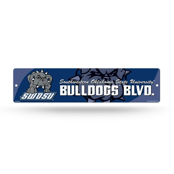SW Oklahoma St Bulldogs 16" Street Sign for garage, office, man cave or any wall