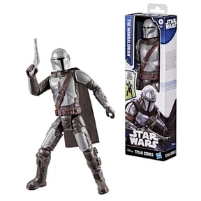 Star Wars Titan Series The Mandalorian Action Figure, Star Wars Toys (12")