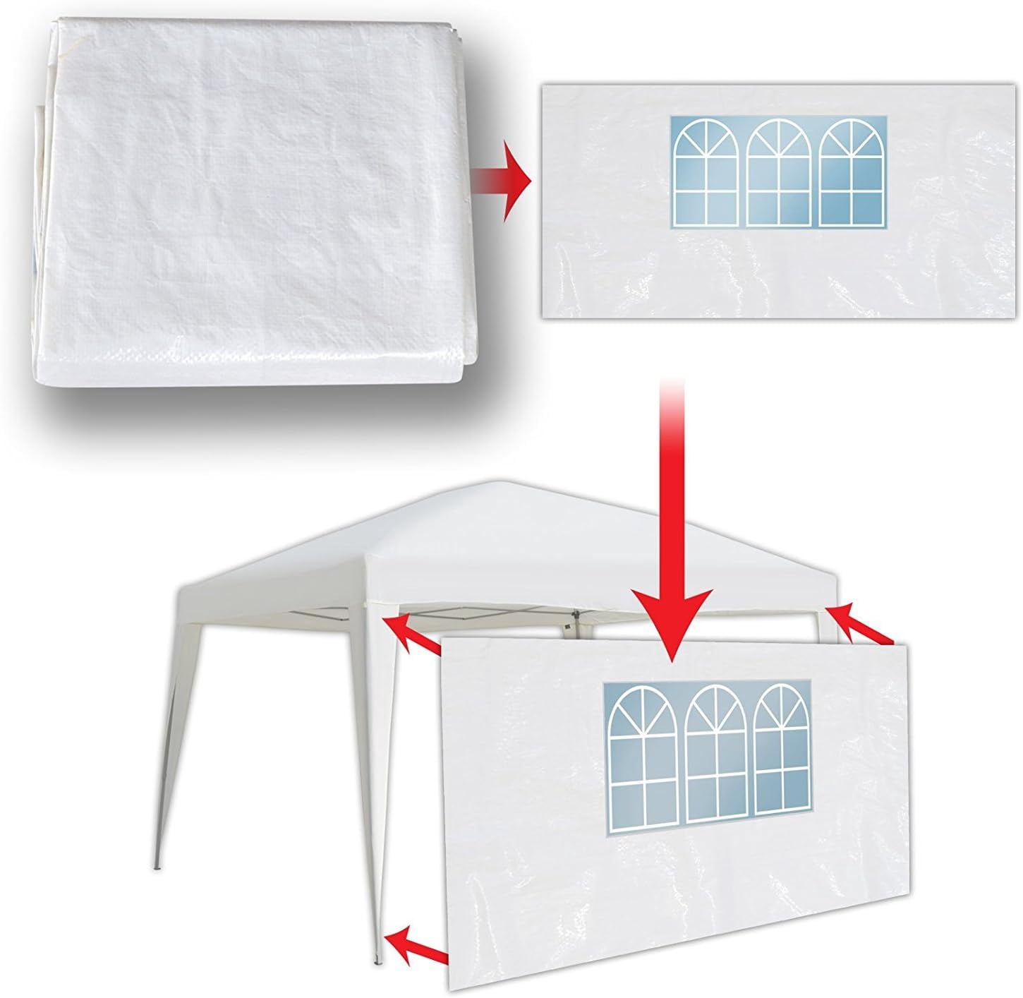 SW402 13'X6.4' Size Outdoor Pop Up Canopy Gazebo Marquee 1PC
