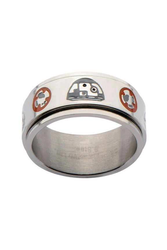 SW7BBSPFR-10 Episode 7 Bb-8 Spinner Stainless Steel Ring - 10 in