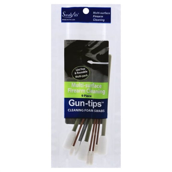 (Single Bag) 9-Piece Cleaning Foam Swab Kit by Swab-its®: Firearm Cleaning Swabs: 81-1209