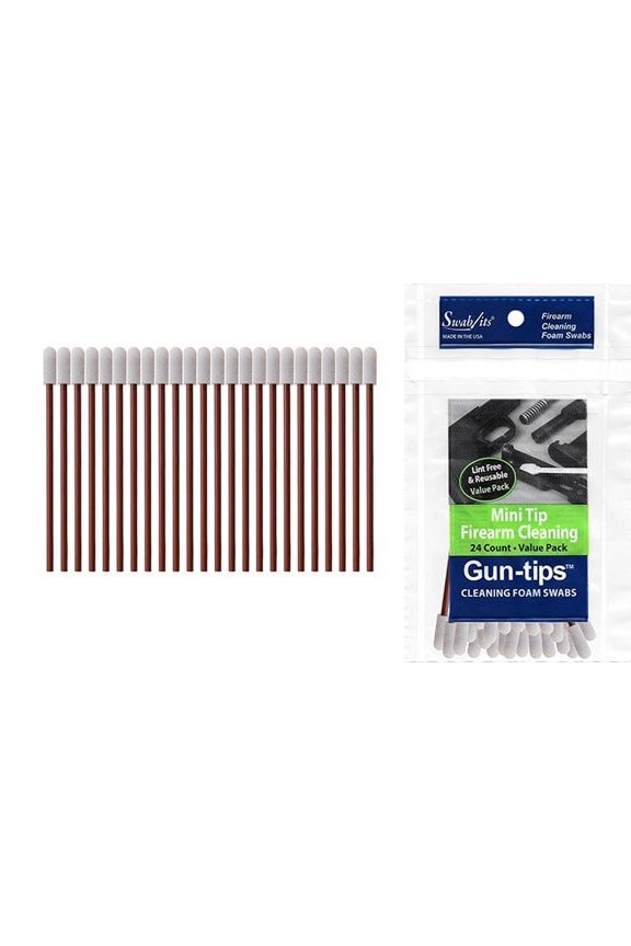 (Single Bag) 3" Mini Tip Cleaning Swabs by Swab-its Firearm Cleaning Swabs: 81-9056