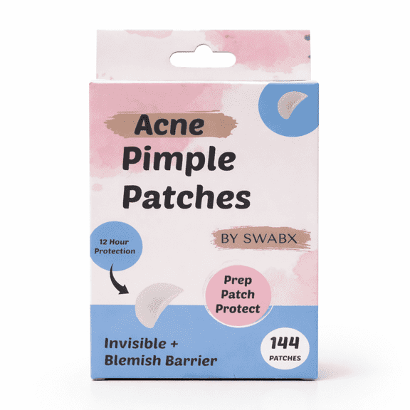 SWABX Pimple Patches | 144 Count | Absorbing Patches | Invisible Spot Covers | Day and Night