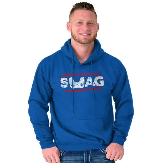 SWAG Controller Gamer Video Game Geek Hoodie Hooded Sweatshirt Men Brisco Brands S