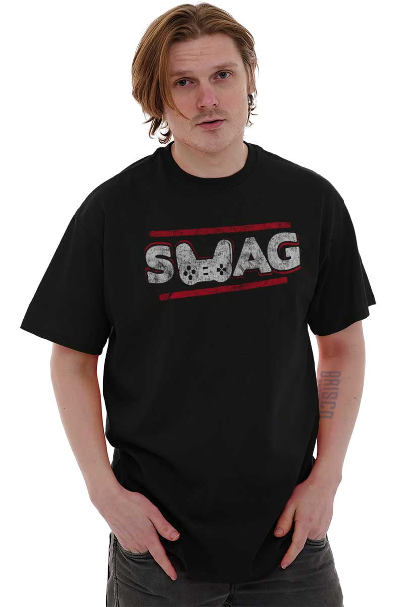 Swag Controller SWAG Controller Gamer Video Game Geek Men's Graphic T Shirt Tees Brisco ...