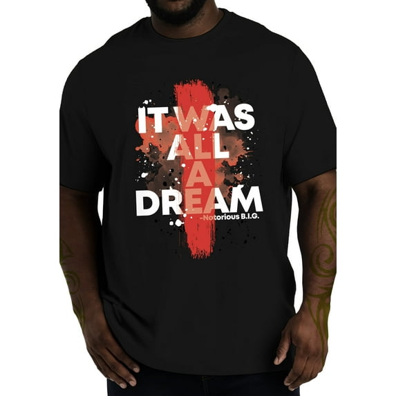 SWAG POINT 100% COTTON HIP HOP VINTAGE GRAPHIC T SHIRTS ALL DREAM BLK L