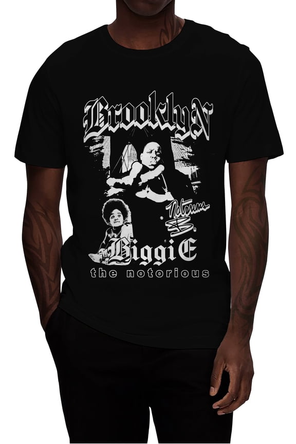 100% COTTON HIP HOP VINTAGE GRAPHIC T SHIRTS BRKN BLK XL