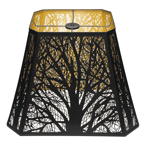 SWAIFDEE Large Metal Lamp shade For Table Lamp And Floor Lamp Cover, Bell Lampshade (Spider) 9" x 16" x 12.25" H