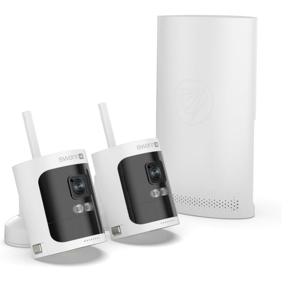 Swann Swann AllSecure 4K Wireless NVR Security System 2-Cam Kit, Security Camera Outdoor Wireless, Face Recognition AI, Expandable Local Storage, Security Cameras Wireless Outdoor, No Monthly Fee