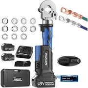 SWANSOFT Electric Hydraulic Crimping Tool, Battery Cable Lug Crimping Tool Kit 600B
