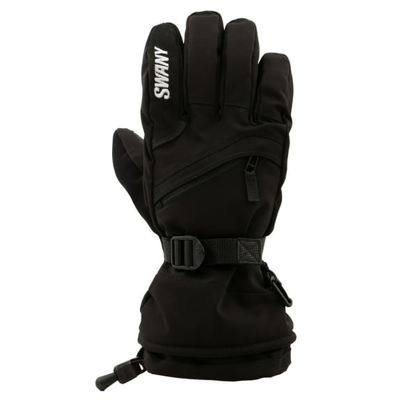 SWANY Adult Female X-Over 2.2 Insulated Winter Gloves, Color: Black, Size: L
