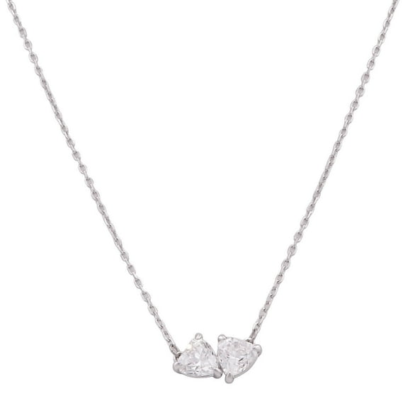 Swarovski Attract Soul Rhodium Plated Heart Necklace