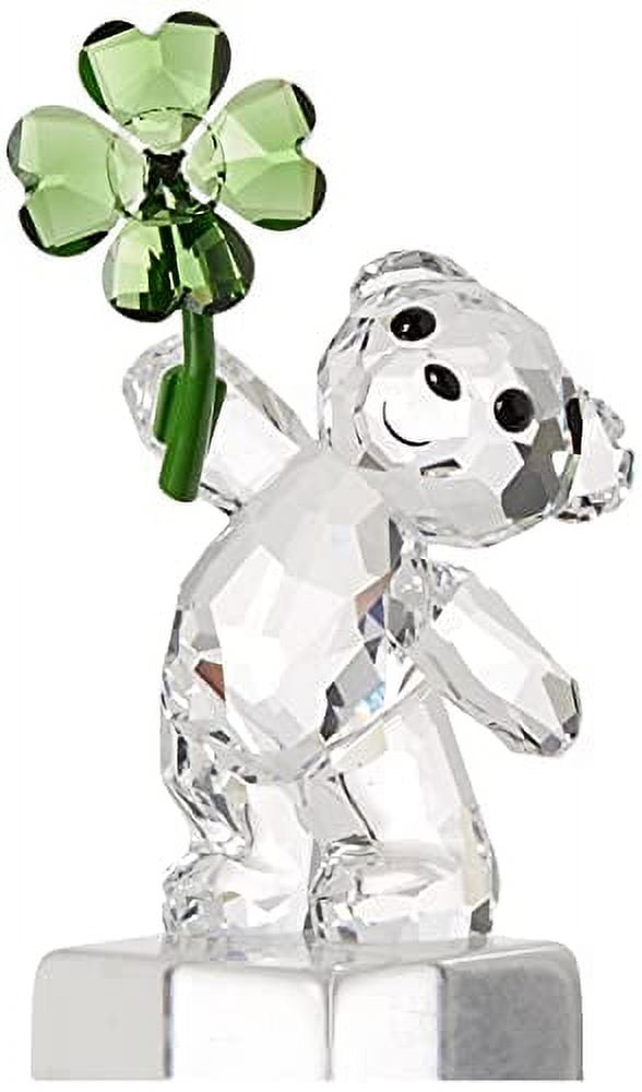 Swarovski Krisベア Lucky Charm SWAROVSKI Kris Bear Lucky Charm Figurine, One Size, Green