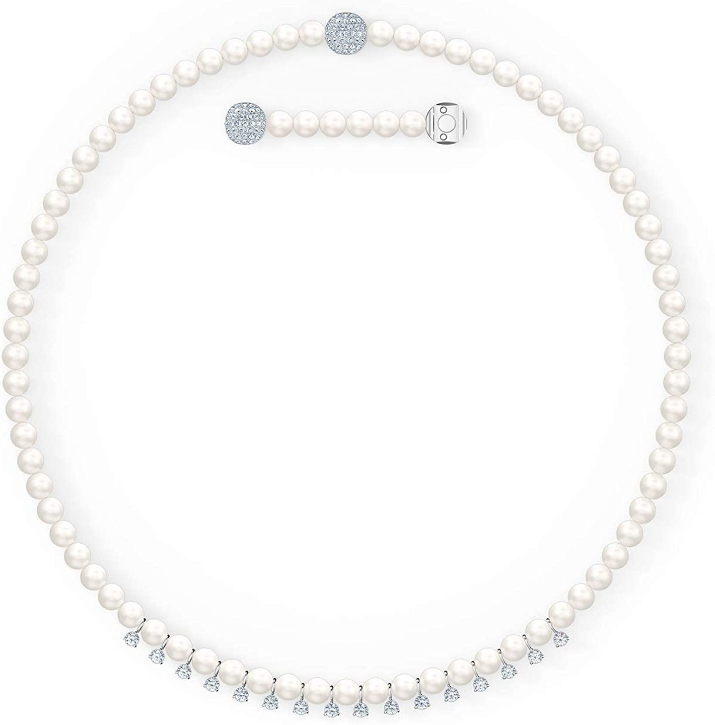 Ellie Swarovski Crystal Pearl Necklace – Charisse Jewelry 手作日本珍珠輕珠寶