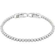 SWAROVSKI Womens Emily Tennis Style Bracelet Collection, Clear, Blue and Pink Crystals