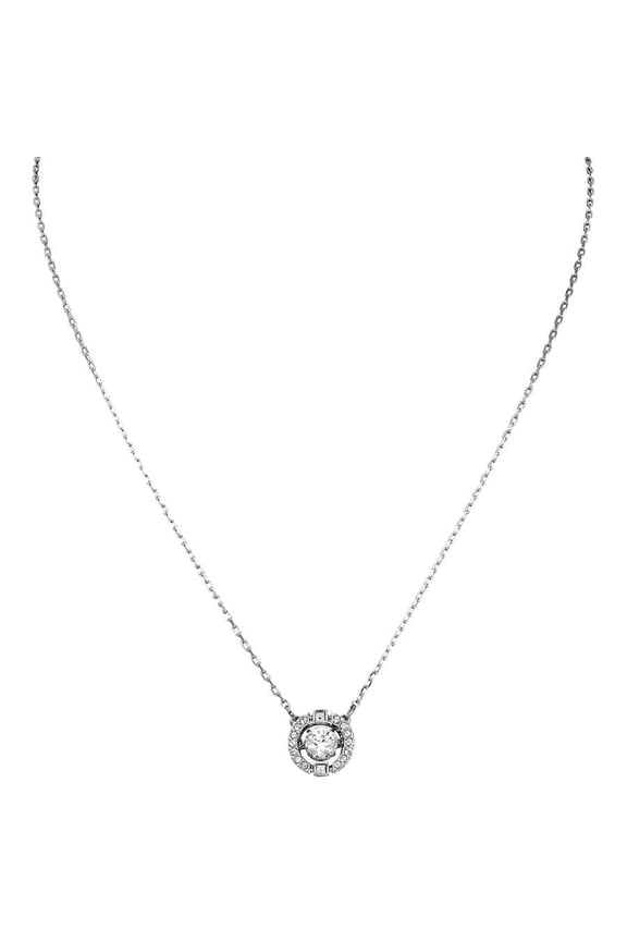 Women's Sparkling Dance Round Jewelry Collection, Rhodium Finish, Blue Crystals, Clear Crystals