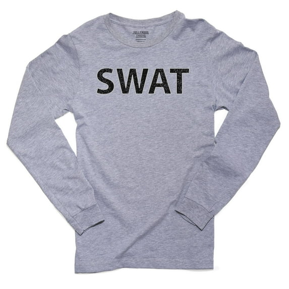 SWAT - Law Enforcement Support Men's Long Sleeve Grey T-Shirt