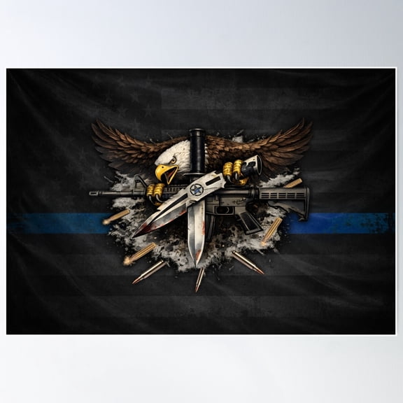 SWAT Operator Tactical Freedom Design V3 Urban Combat Armed Forces Military Wall Art, Unframed Poster