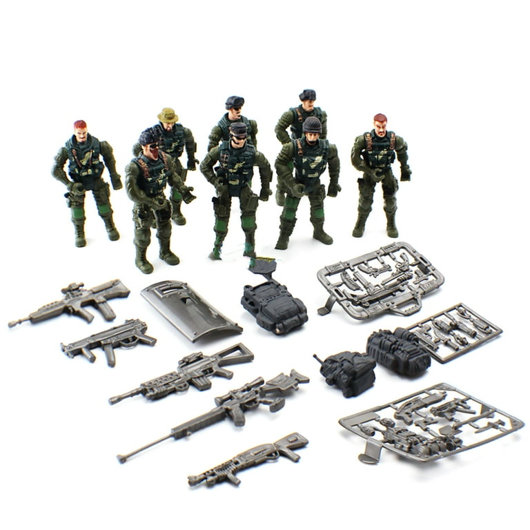 SWAT Team Figure 8PCS Military Action Figures Soldiers Toys SWAT Team Figure 8PCS Military Action Figures Soldiers Toys