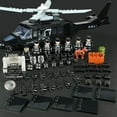thumbnail image 1 of SWAT Team Special Forces 6 Custom Minifigures + Helicopter - D3, 1 of 6