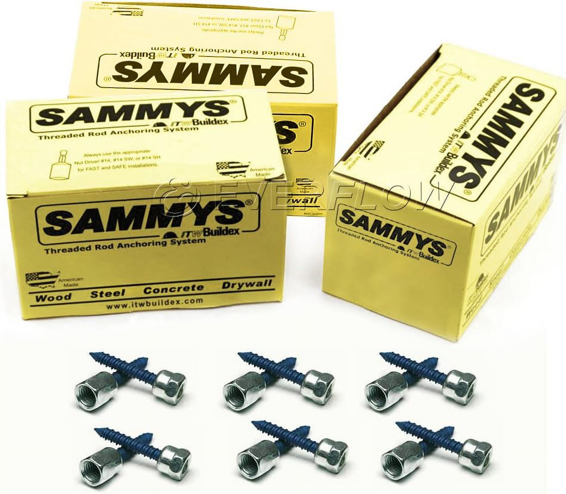 SWC 20 3/8" Screw Horizontally Threaded Rod Anchor Designed for