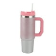 thumbnail image 1 of Cook with Color 30oz Stainless Steel Tumbler with Lid and Straw, Pink Ombre, 1 of 5