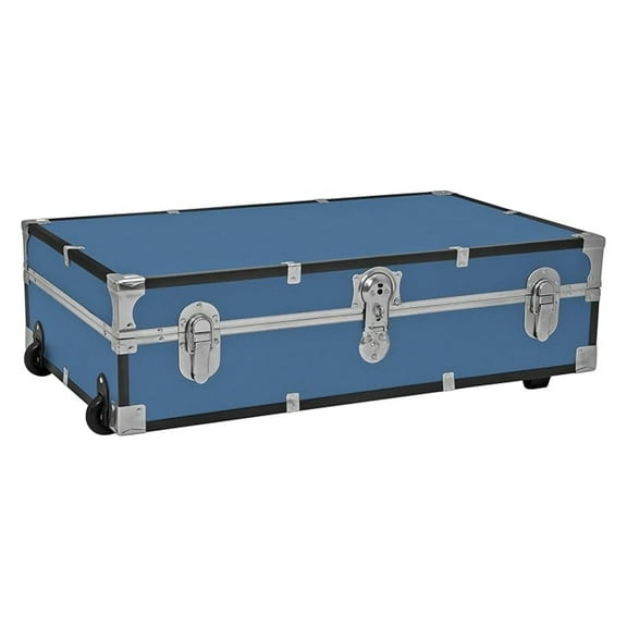SWD5241-00 31 in. Seward Under the Bed Trunk with Wheels & Lock, Misty Blue