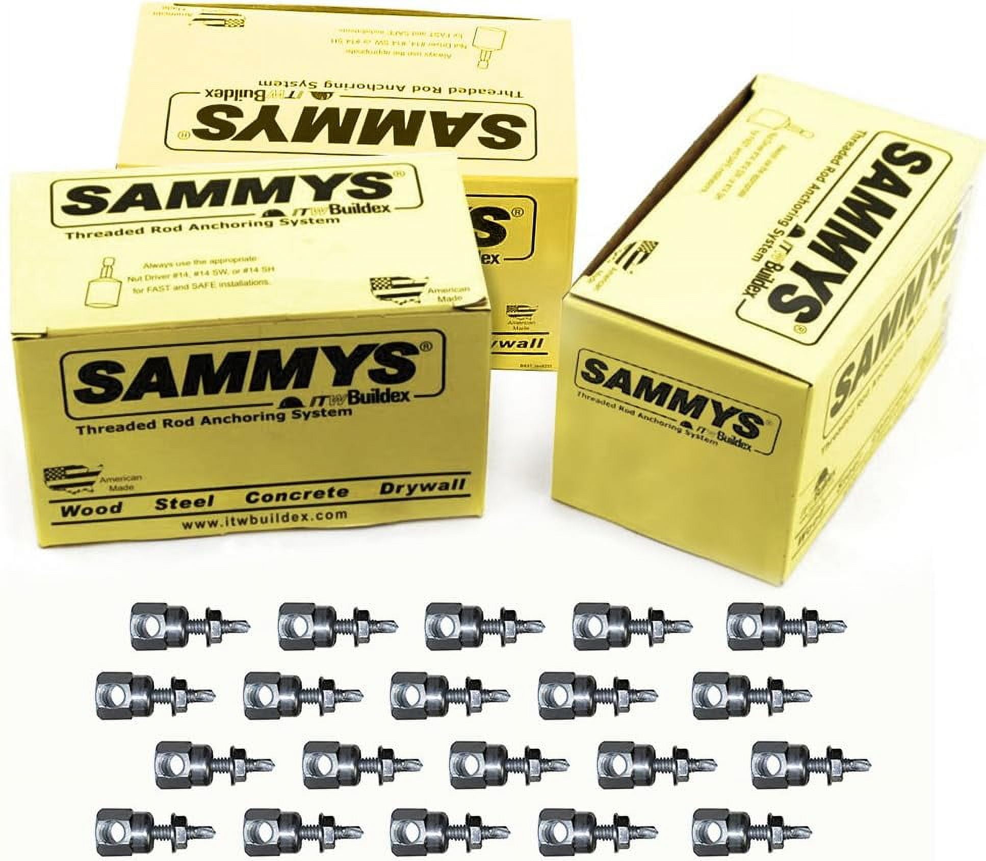 SWDR 1 3/8 Inch Horizontal Threaded Rod Anchor Designed Structure, Steel With Zinc Plated