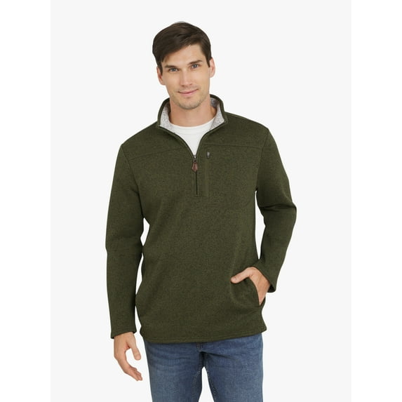 Chaps Men's & Big Men's Quarter Zip Fleece Sweater, Sizes S-3XL