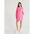 thumbnail image 1 of Time and Tru Women's Maternity French Terry Sweatshirt Dress with Long Sleeves, Sizes S-XXL, 1 of 4