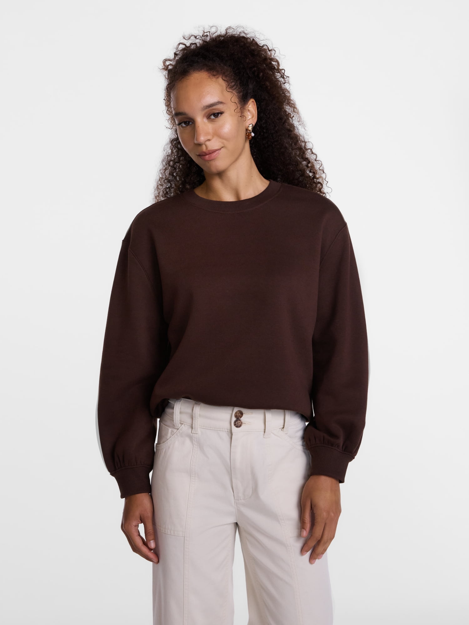 Scenario Women's and Women's Plus Crewneck Sweatshirt, Sizes XS-4X