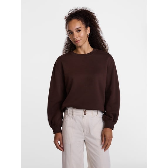 Scenario Women's and Women's Plus Crewneck Sweatshirt, Sizes XS-4X
