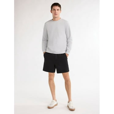 Free Assembly Men's Crewneck Sweatshirt with Long Sleeves, Sizes XS-3XL