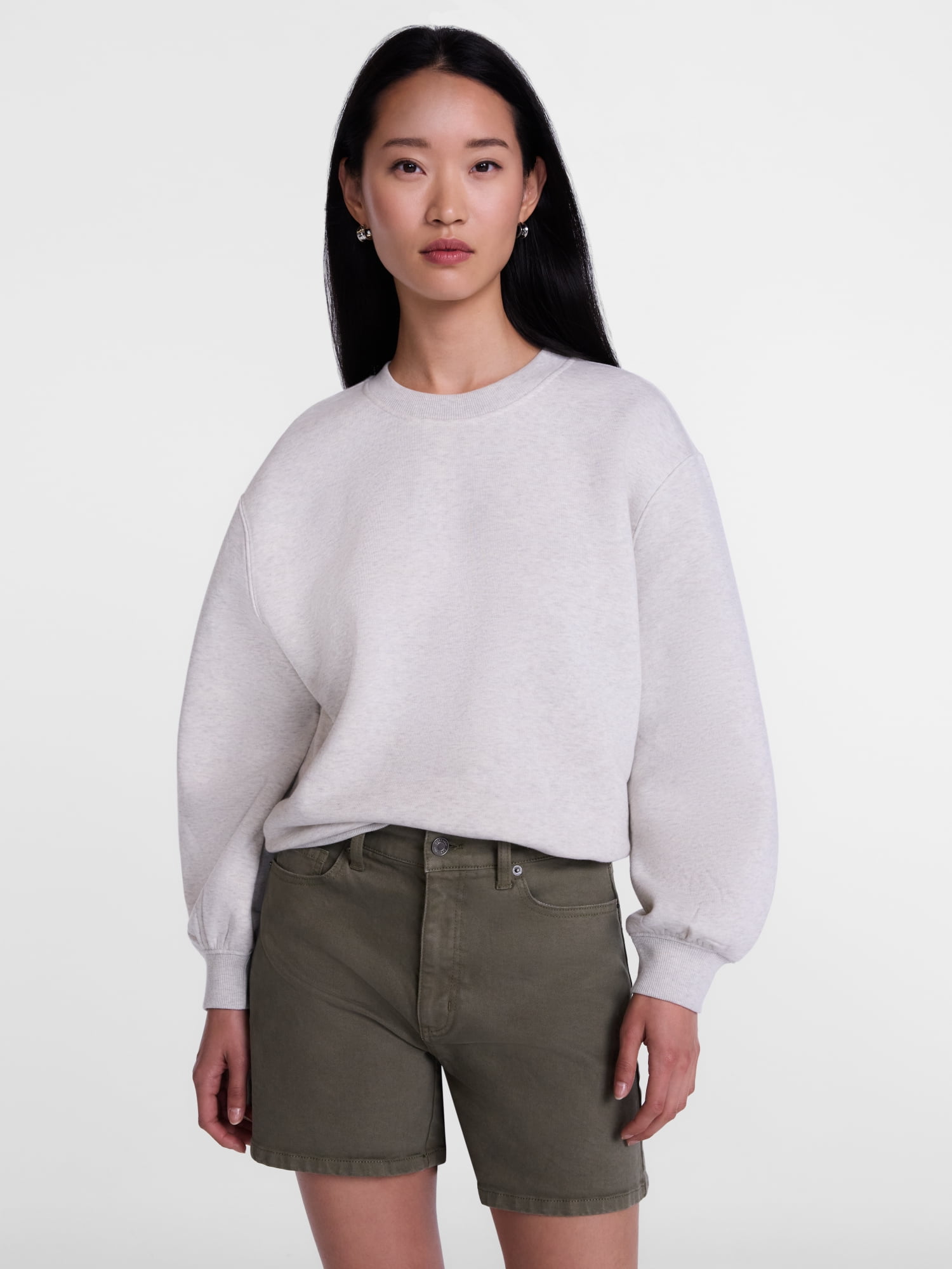 Scenario Women's and Women's Plus Crewneck Sweatshirt, Sizes XS-4X