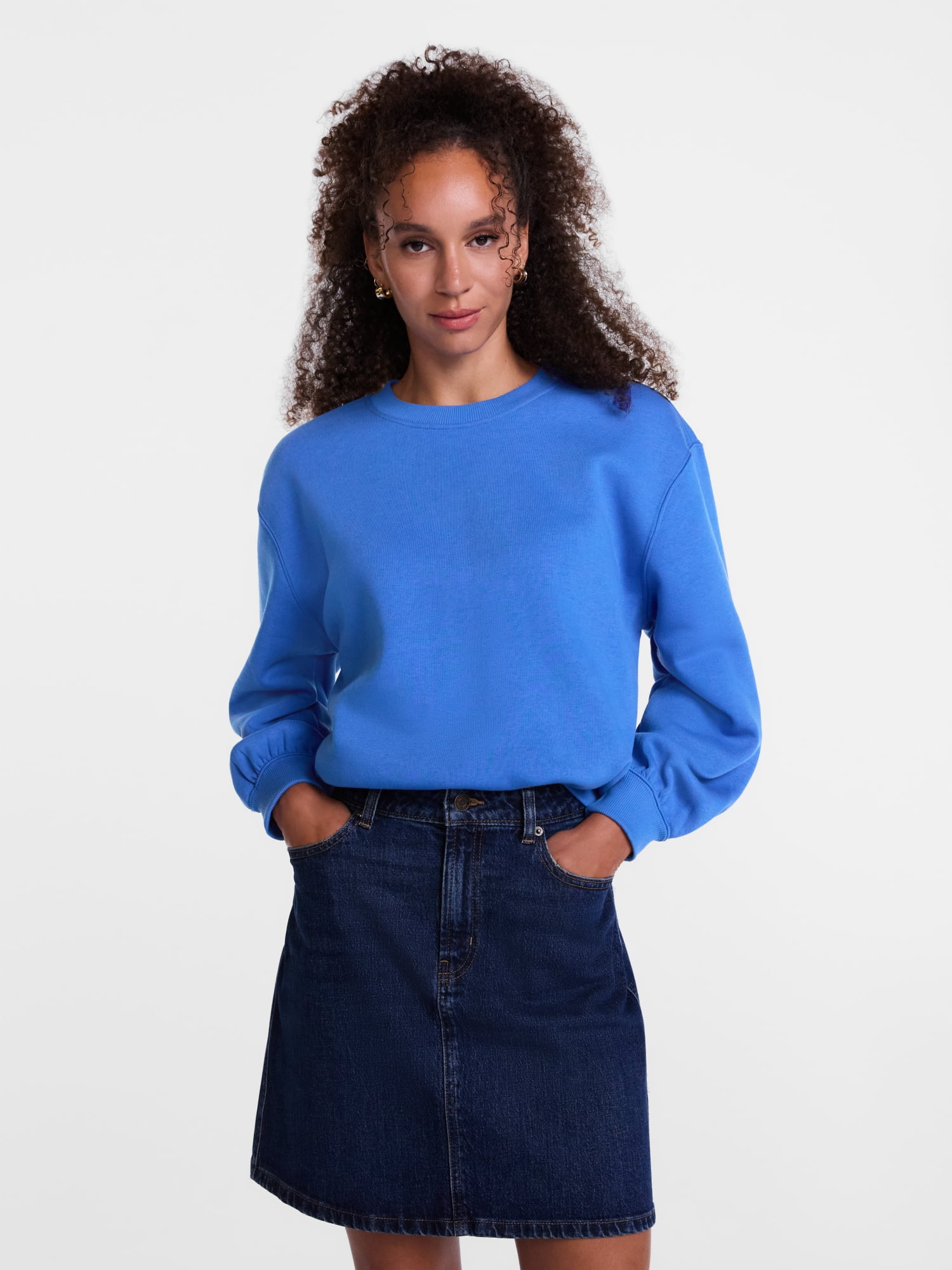 Scenario Women's and Women's Plus Crewneck Sweatshirt, Sizes XS-4X
