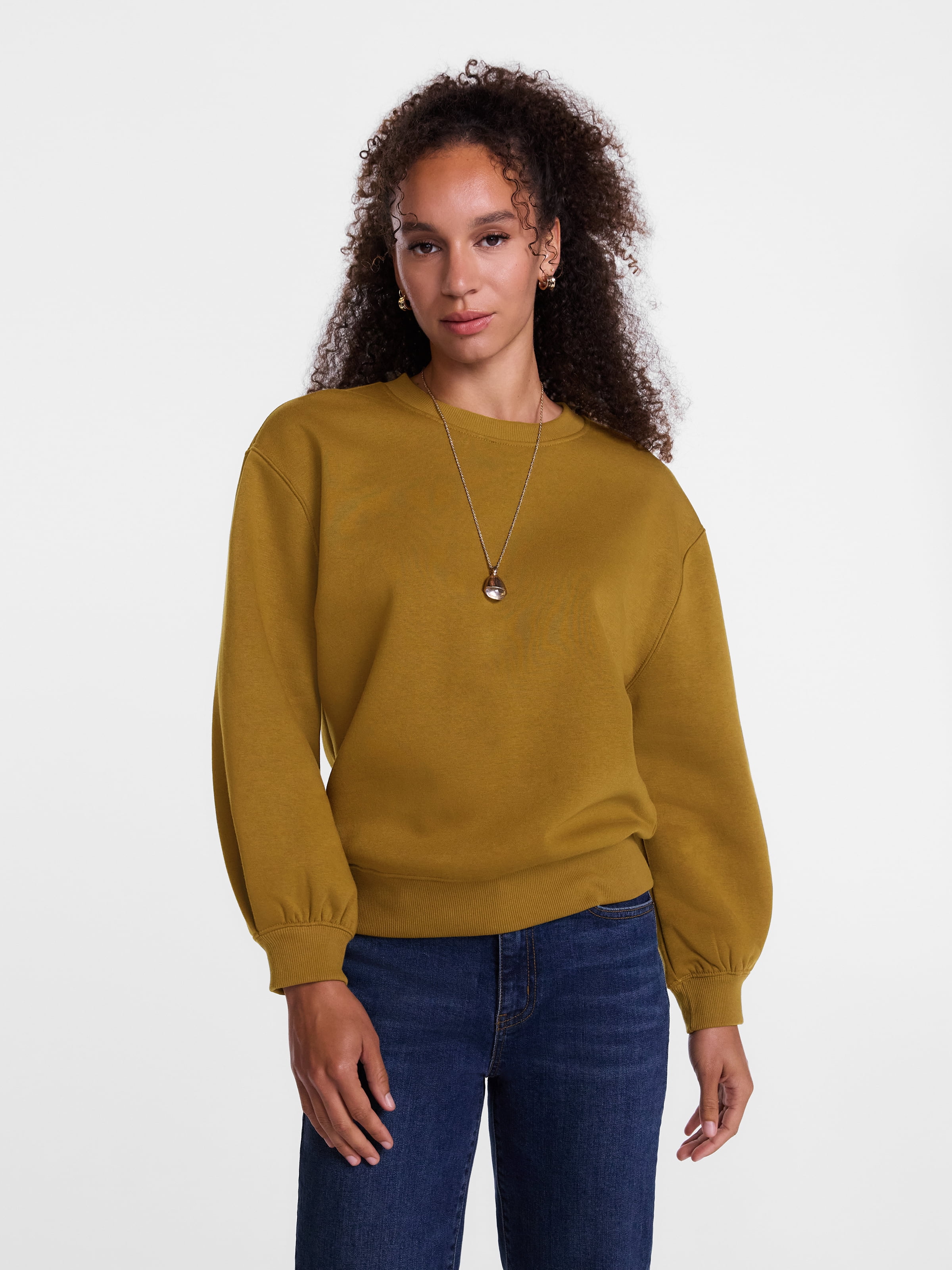 Scenario Women's and Women's Plus Crewneck Sweatshirt, Sizes XS-4X
