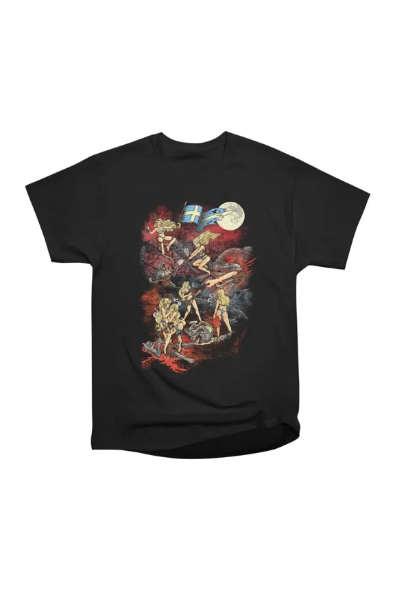 SWEDISH BIKINI WEREWOLF DESTRUCTION UNIT T-Shirt Tee Gift For Him Merch For Her Apparel Fo