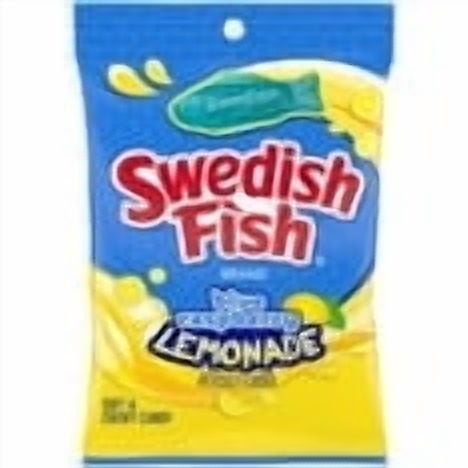 SWEDISH FISH BLUE RASPBERRY LEMONADE SOFT CANDY 8.04 OZ-Pack of 2